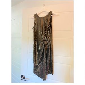 Gold Sequin Dress